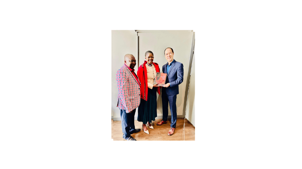 Head of Department for Social Development Mr Mzikhulu Machemba Honourable MEC Sport Arts and Culture Honourable Sibulele Ngongo and UNFPA South Africa Country Representative Mr Yu Yu handing over the Women’s Empowerment and Gender Equality Strategy to the Eastern Cape.