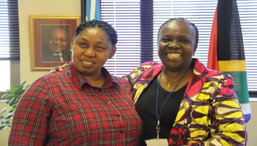 The Deputy Minister of Social Development visits UNFPA offices at Metropark House in Pretoria 