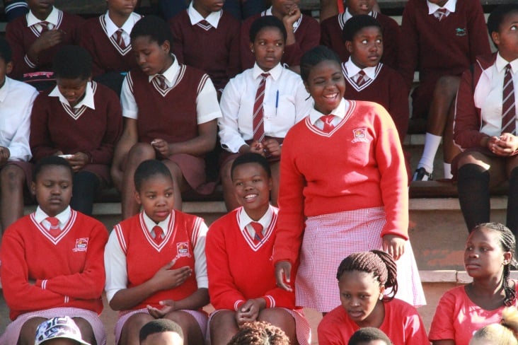 Young women and girls at the launch
